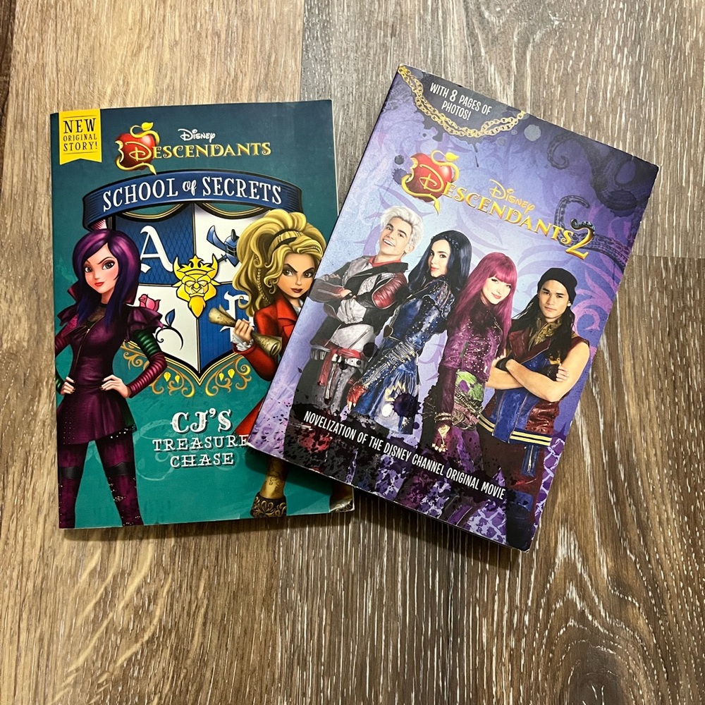 Disney Descendants book, 2 total good condition